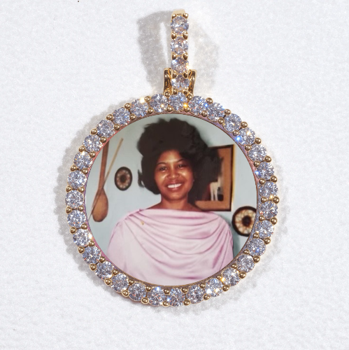 3D CIRCLE CUSTOM PICTURE PENDANT SMALL SIZE