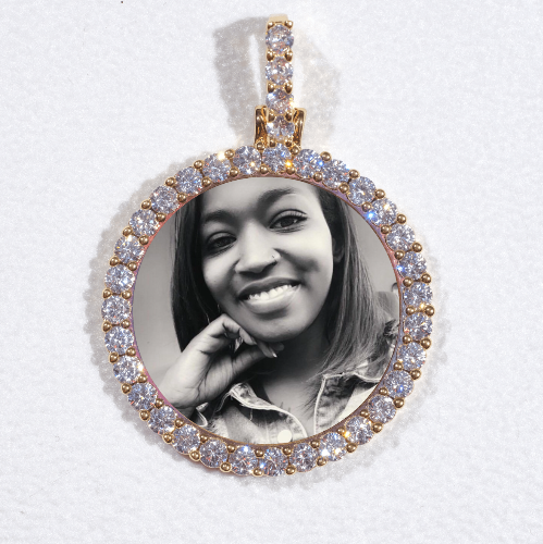 3D CIRCLE CUSTOM PICTURE PENDANT SMALL SIZE