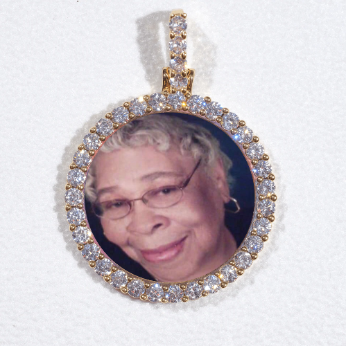 3D CIRCLE CUSTOM PICTURE PENDANT SMALL SIZE