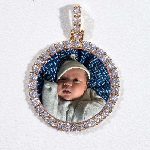 3D CIRCLE CUSTOM PICTURE PENDANT SMALL SIZE