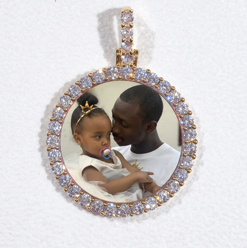 3D CIRCLE CUSTOM PICTURE PENDANT SMALL SIZE