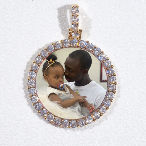 3D CIRCLE CUSTOM PICTURE PENDANT SMALL SIZE