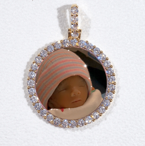 3D CIRCLE CUSTOM PICTURE PENDANT SMALL SIZE