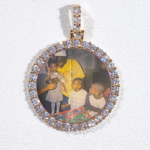 3D CIRCLE CUSTOM PICTURE PENDANT SMALL SIZE