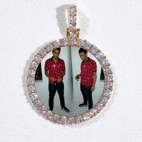 3D CIRCLE CUSTOM PICTURE PENDANT SMALL SIZE