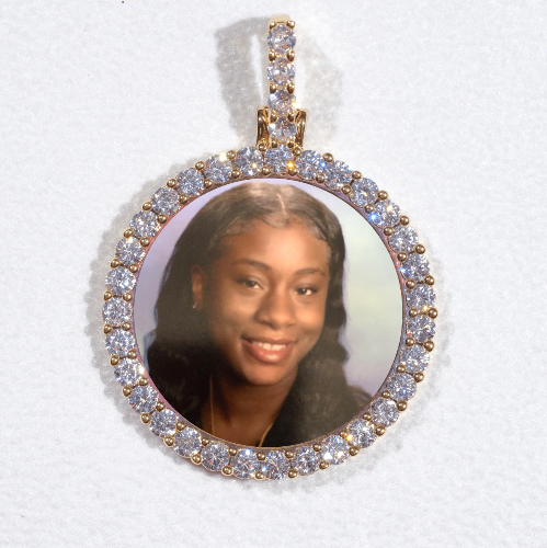 3D CIRCLE CUSTOM PICTURE PENDANT SMALL SIZE
