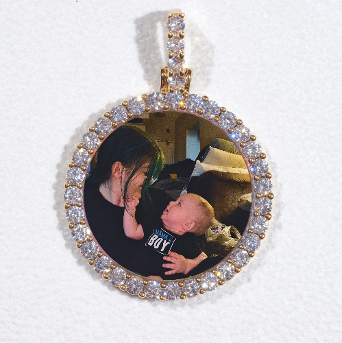 3D CIRCLE CUSTOM PICTURE PENDANT SMALL SIZE
