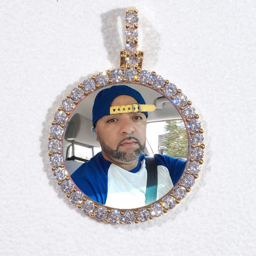 3D CIRCLE CUSTOM PICTURE PENDANT SMALL SIZE