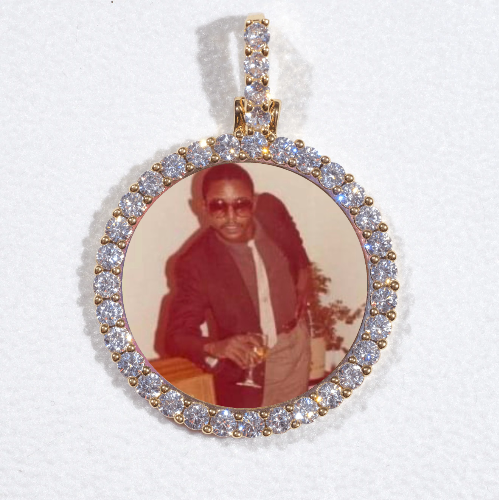 3D CIRCLE CUSTOM PICTURE PENDANT SMALL SIZE