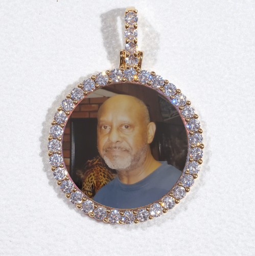 3D CIRCLE CUSTOM PICTURE PENDANT SMALL SIZE