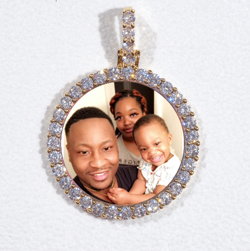 3D CIRCLE CUSTOM PICTURE PENDANT SMALL SIZE