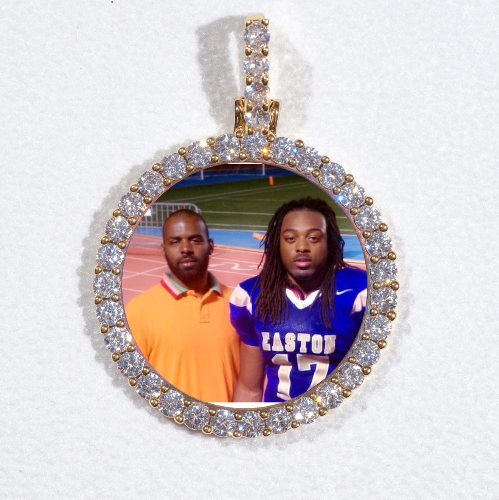 3D CIRCLE CUSTOM PICTURE PENDANT SMALL SIZE