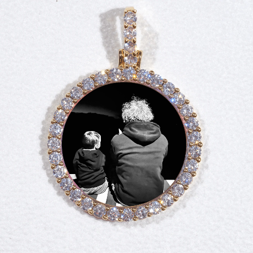 3D CIRCLE CUSTOM PICTURE PENDANT SMALL SIZE