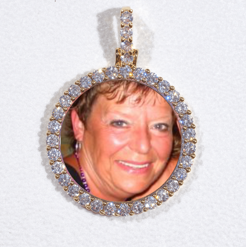 3D CIRCLE CUSTOM PICTURE PENDANT SMALL SIZE