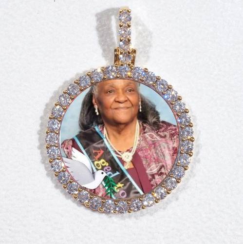 3D CIRCLE CUSTOM PICTURE PENDANT SMALL SIZE