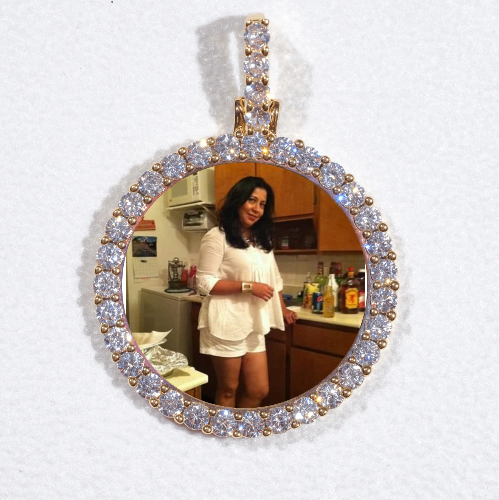 3D CIRCLE CUSTOM PICTURE PENDANT SMALL SIZE