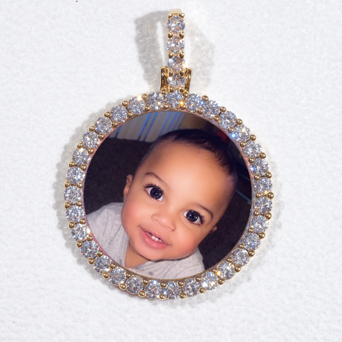 3D CIRCLE CUSTOM PICTURE PENDANT SMALL SIZE