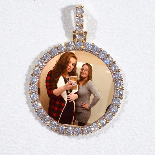 3D CIRCLE CUSTOM PICTURE PENDANT SMALL SIZE
