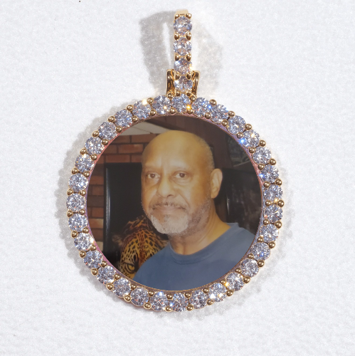 3D CIRCLE CUSTOM PICTURE PENDANT SMALL SIZE
