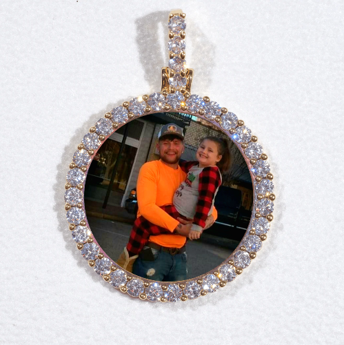 3D CIRCLE CUSTOM PICTURE PENDANT SMALL SIZE