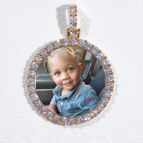 3D CIRCLE CUSTOM PICTURE PENDANT SMALL SIZE