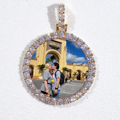 3D CIRCLE CUSTOM PICTURE PENDANT SMALL SIZE