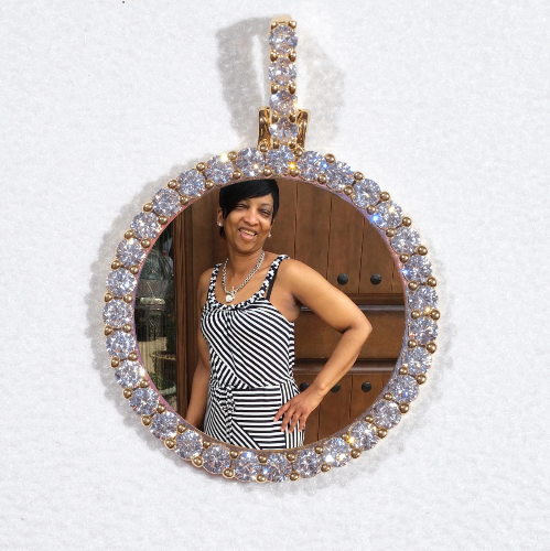 3D CIRCLE CUSTOM PICTURE PENDANT SMALL SIZE