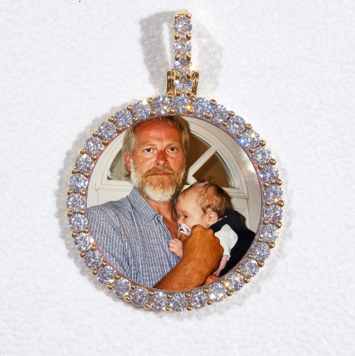 3D CIRCLE CUSTOM PICTURE PENDANT SMALL SIZE