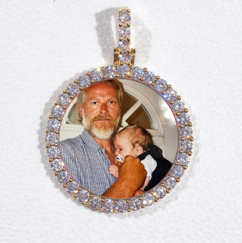 3D CIRCLE CUSTOM PICTURE PENDANT SMALL SIZE