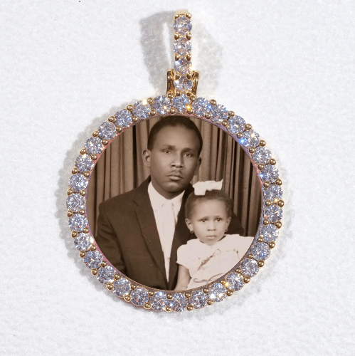 3D CIRCLE CUSTOM PICTURE PENDANT SMALL SIZE