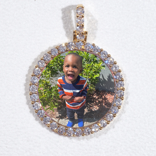 3D CIRCLE CUSTOM PICTURE PENDANT SMALL SIZE