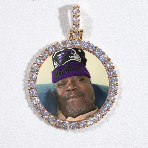 3D CIRCLE CUSTOM PICTURE PENDANT SMALL SIZE