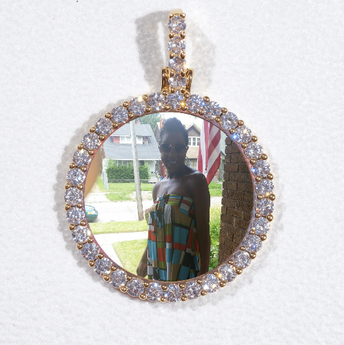 3D CIRCLE CUSTOM PICTURE PENDANT SMALL SIZE