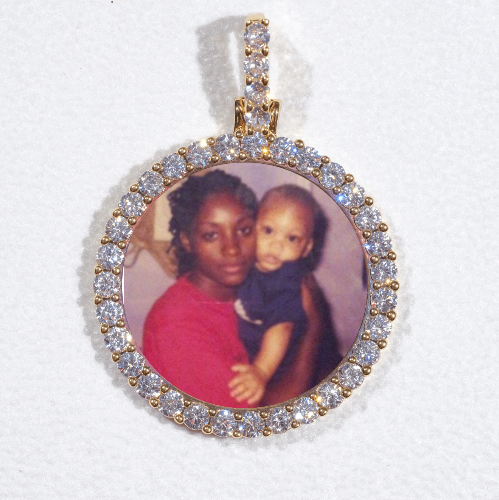 3D CIRCLE CUSTOM PICTURE PENDANT SMALL SIZE