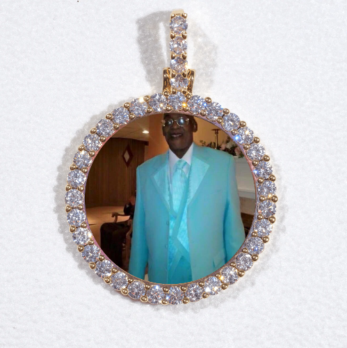 3D CIRCLE CUSTOM PICTURE PENDANT SMALL SIZE