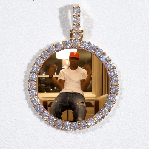 3D CIRCLE CUSTOM PICTURE PENDANT SMALL SIZE