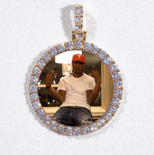 3D CIRCLE CUSTOM PICTURE PENDANT SMALL SIZE