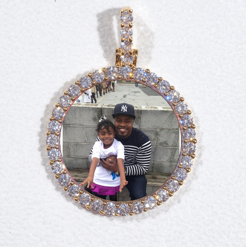 3D CIRCLE CUSTOM PICTURE PENDANT SMALL SIZE