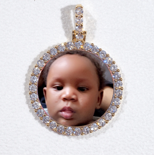 3D CIRCLE CUSTOM PICTURE PENDANT SMALL SIZE