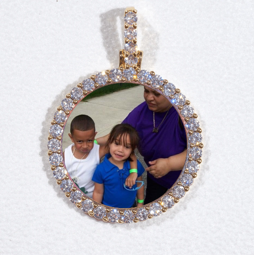 3D CIRCLE CUSTOM PICTURE PENDANT SMALL SIZE