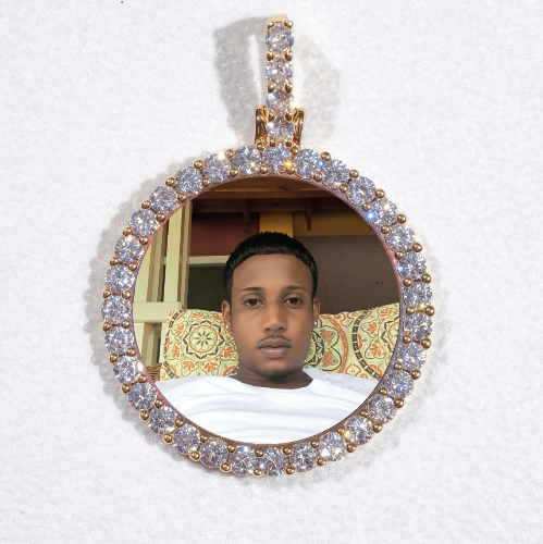 3D CIRCLE CUSTOM PICTURE PENDANT SMALL SIZE