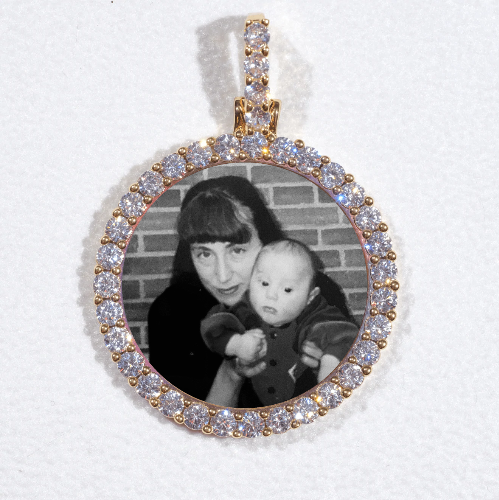 3D CIRCLE CUSTOM PICTURE PENDANT SMALL SIZE