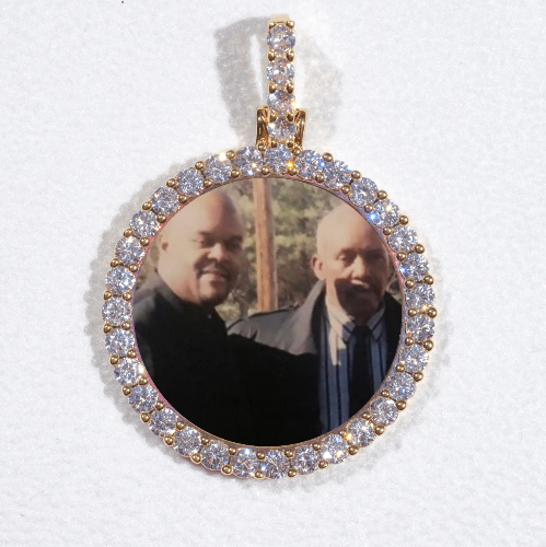 3D CIRCLE CUSTOM PICTURE PENDANT SMALL SIZE