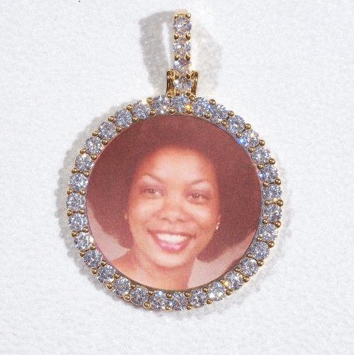 3D CIRCLE CUSTOM PICTURE PENDANT SMALL SIZE