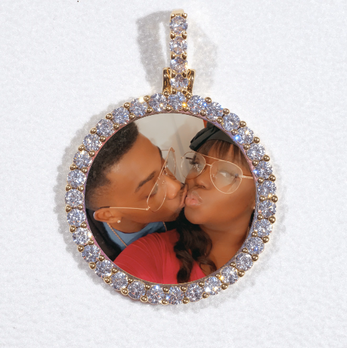 3D CIRCLE CUSTOM PICTURE PENDANT SMALL SIZE