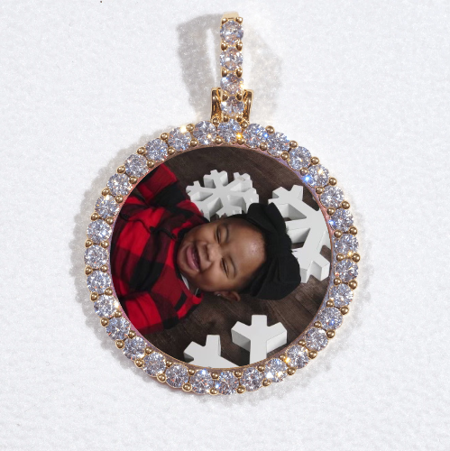 3D CIRCLE CUSTOM PICTURE PENDANT SMALL SIZE