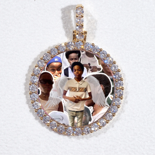 3D CIRCLE CUSTOM PICTURE PENDANT SMALL SIZE