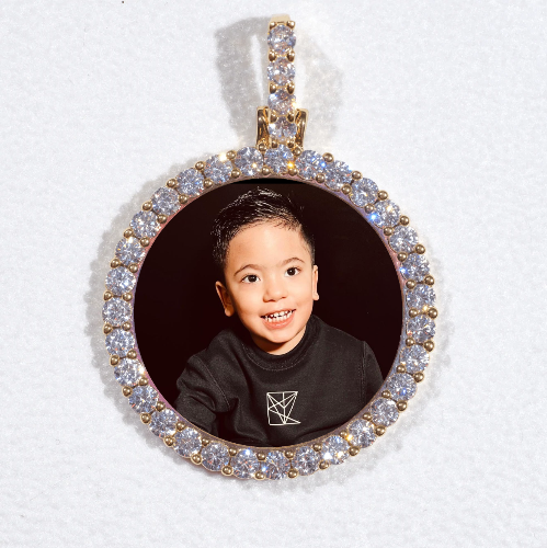 3D CIRCLE CUSTOM PICTURE PENDANT SMALL SIZE