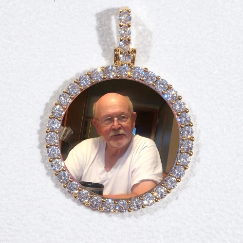 3D CIRCLE CUSTOM PICTURE PENDANT SMALL SIZE
