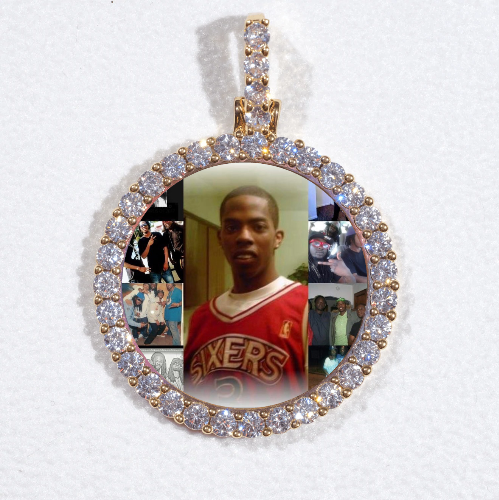 3D CIRCLE CUSTOM PICTURE PENDANT SMALL SIZE